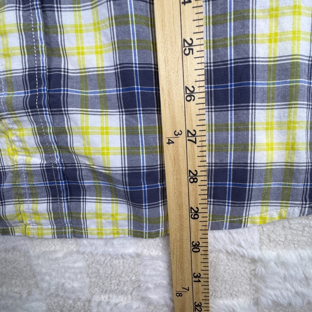 Carhartt Men's Short Sleeve Yellow and Gray‎ Button Up Shirt Size Large - Picture 8 of 11